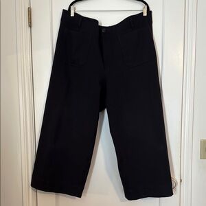 The Colette Ponte Crop Wide-Leg Pants by Maeve